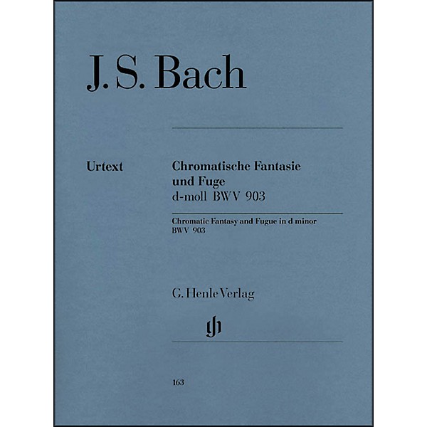G. Henle Verlag Chromatic Fantasy and Fugue D minor BWV 903 and 903a By Bach
