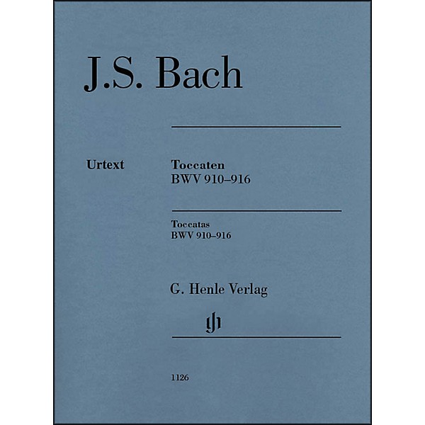 G. Henle Verlag Bach Toccatas BWV 910-916 By Bach