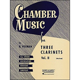 Hal Leonard Chamber Music Series Three Clarinets Vol. 2