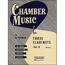 Hal Leonard Chamber Music Series Three Clarinets Vol. 2