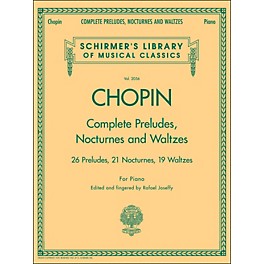 G. Schirmer Complete Preludes, Nocturnes And Waltzes for Piano By Chopin