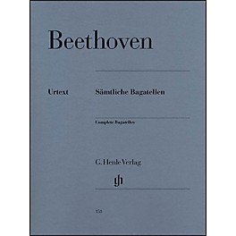 G. Henle Verlag Complete Bagatelles By Beethoven