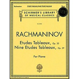 G. Schirmer Etudes Tableaux Op 33 & Op 39 Nine Etudes Tableaux Piano Centennial Edition By Rachmaninoff