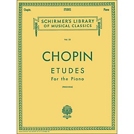 G. Schirmer Etudes for Piano By Chopin