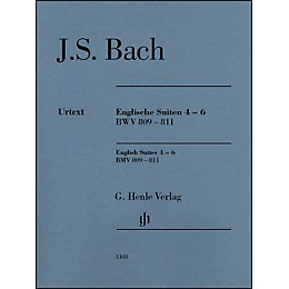 G. Henle Verlag English Suites 4-6 BWV 809-811 By Bach