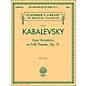 G. Schirmer Easy Variations On Folk Themes Op 51 Piano By Kabalevsky thumbnail