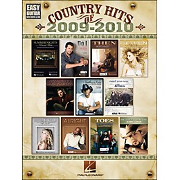 Hal Leonard Country Hits Of 2009 - 2010 Easy Guitar with Tab