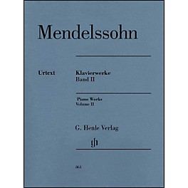 G. Henle Verlag Piano Works Volume II By Mendelssohn