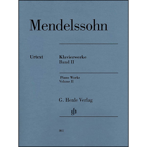 G. Henle Verlag Piano Works Volume II By Mendelssohn