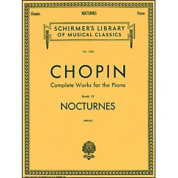 G. Schirmer Nocturnes Book 4 Piano By Chopin
