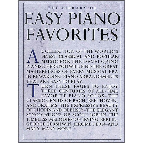 Music Sales Library Of Easy Piano Favorites