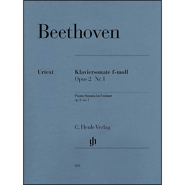 G. Henle Verlag Piano Sonata No. 1 in F Minor, Op. 2 By Beethoven
