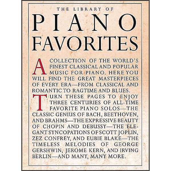 Music Sales Library Of Piano Favorites By Appleby