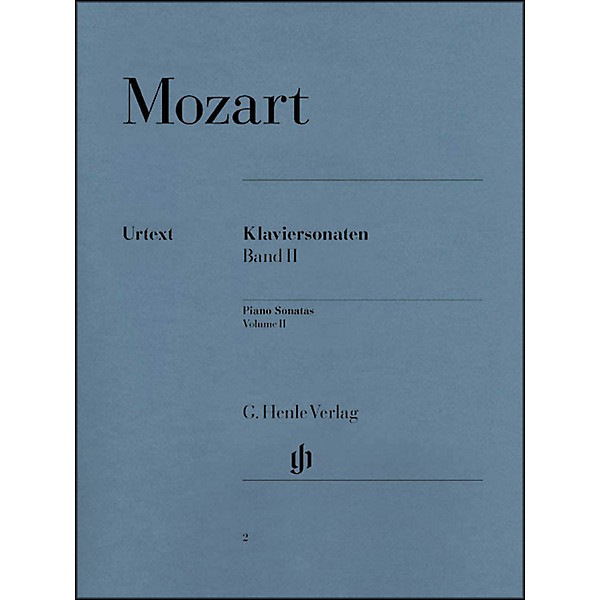 G. Henle Verlag Piano Sonatas Volume II By Mozart / Herttrich