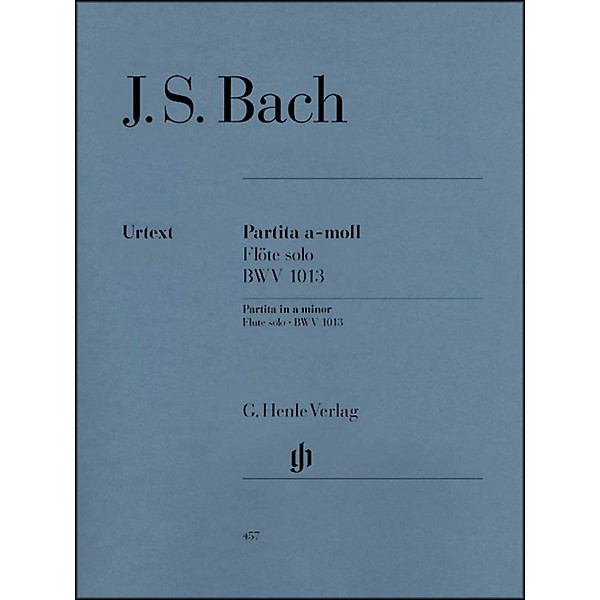 G. Henle Verlag Partita for Flute Solo In A Minor, BWV 1013 By Bach
