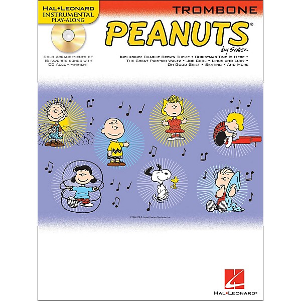 Hal Leonard Peanuts for Trombone - Instrumental Play-Along Book/CD