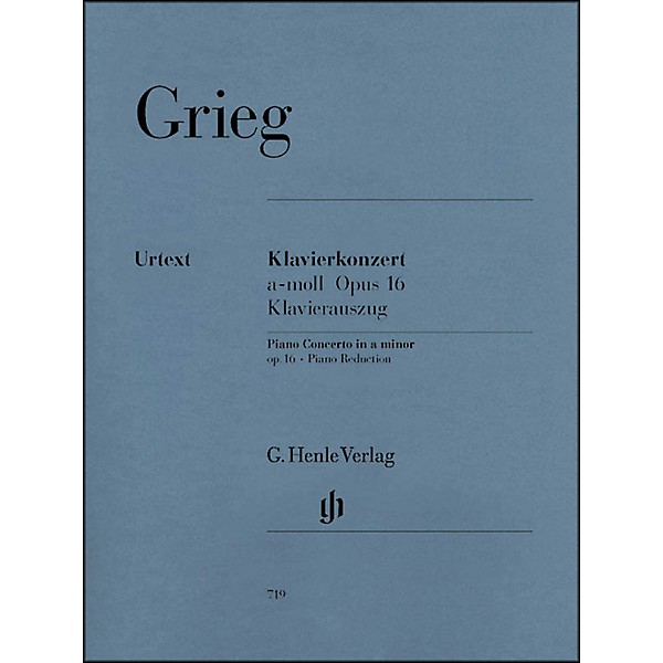 G. Henle Verlag Piano Concerto A minor Op. 16 By Grieg