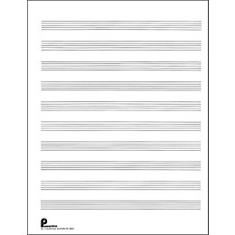 Music Sales Passantino Music Paper Filler No.2 96 Pages, 8.5X11, 3 Ring