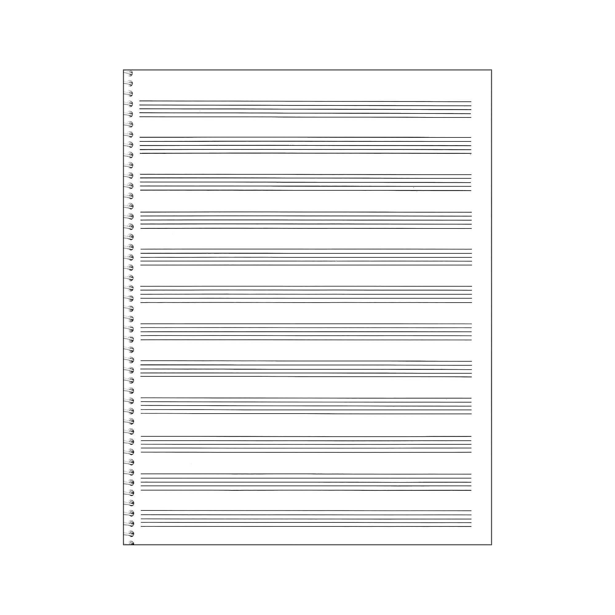 85. Spiral Book 12-Stave - Passantino Manuscript Paper (Sheet