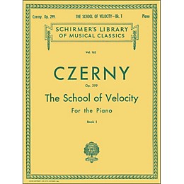G. Schirmer School Of Velocity Op 299 Book 1 Piano By Czerny