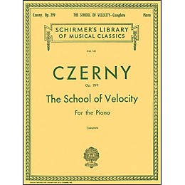 G. Schirmer School Of Velocity Complete Op 299 for The Piano By Czerny