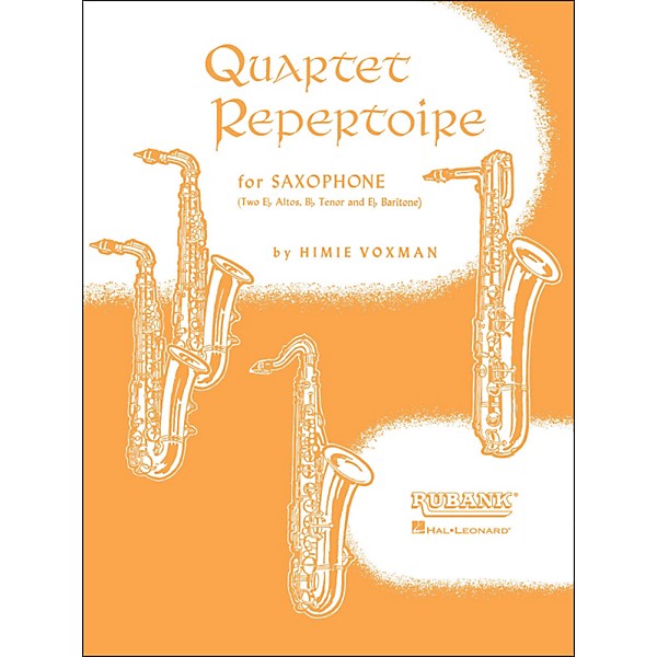 Hal Leonard Quartet Repertoire for Saxophone Full Score