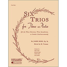 Hal Leonard Six Trios for Three Flutes First Part
