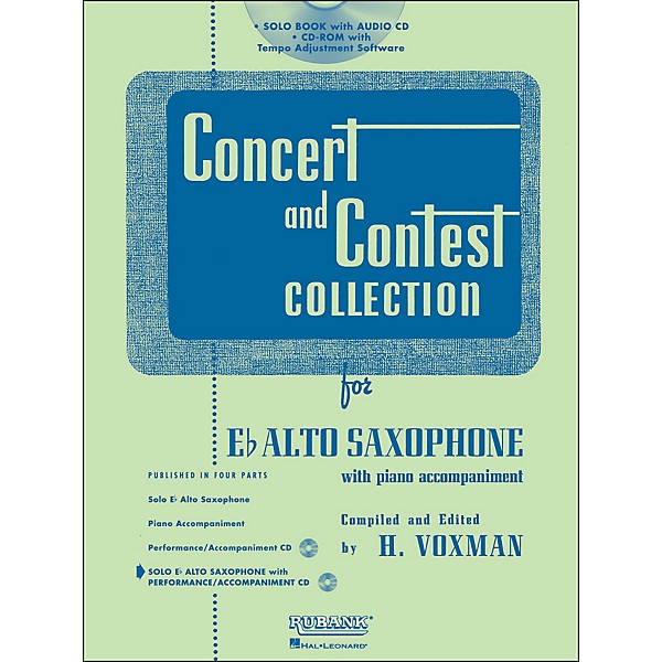 Hal Leonard Rubank Concert And Contest Collection Alto Sax Book/Online Audio