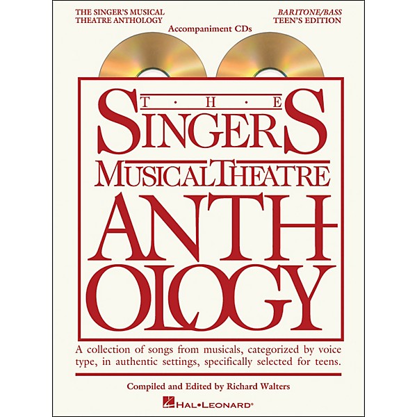 Hal Leonard Singer's Musical Theatre Anthology Teen's Edition Baritone/Bass CD's Only