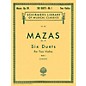 G. Schirmer Six Duets Op 39 Book 1 for 2 Violins By Mazas thumbnail