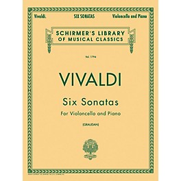 G. Schirmer Six Sonatas for Violoncello And Piano By Vivaldi