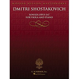 Hal Leonard Sonata Op 147 Viola Piano Library Of Russian Soviet Music By Shostakovich