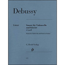 G. Henle Verlag Sonata for Violoncello And Piano In D Minor By Debussy