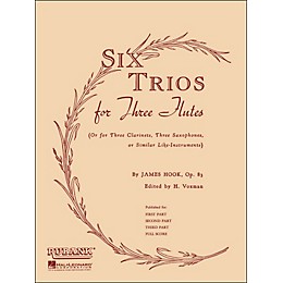 Hal Leonard Six Trios for Three Flutes Full Score
