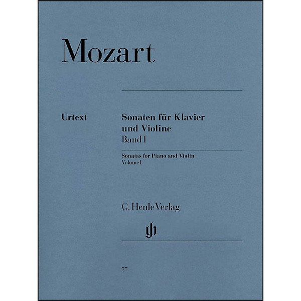 G. Henle Verlag Sonatas for Piano And Violin Volume I By Mozart