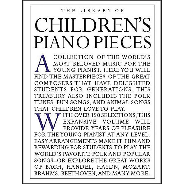 Music Sales The Library Of Children's Piano Pieces