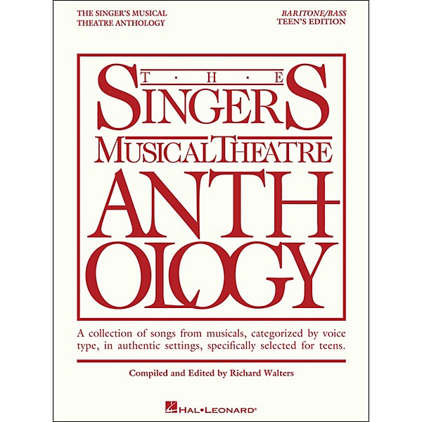 Hal Leonard The Singer's Musical Theatre Anthology Teen's Edition Baritone/Bass