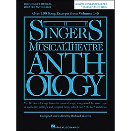 Hal Leonard The Singer'Ss Musical Theatre Anthology Mezzo-Soprano/ Belter 16 Bar Audition