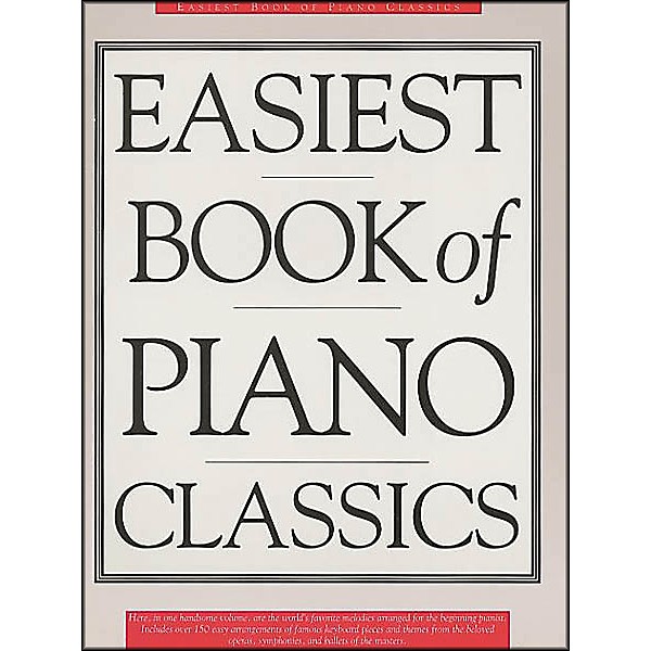 Music Sales The Easiest Book Of Piano Classics