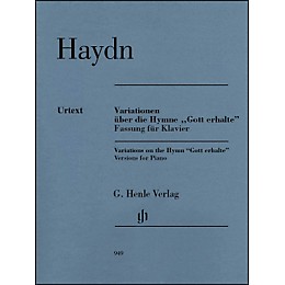G. Henle Verlag Variations on the Hymn "Gott erhalte" for Piano By Haydn