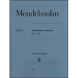G. Henle Verlag Variations Srieuses, Op. 54 By Mendelssohn