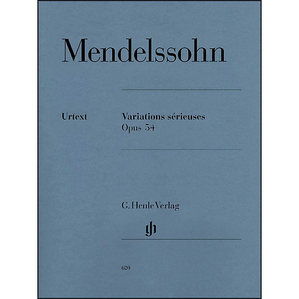 G. Henle Verlag Variations Srieuses, Op. 54 By Mendelssohn