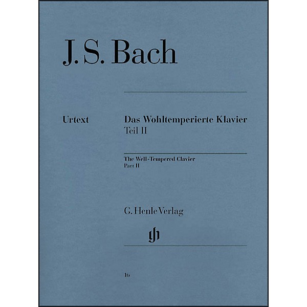 G. Henle Verlag Well-Tempered Clavier BWV 870-893 Part II By Bach