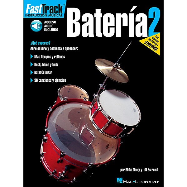 Hal Leonard FastTrack Drum Method Book 1 Book/CD - Spanish Edition