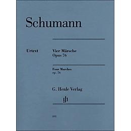 G. Henle Verlag Four Marches Op. 76 Piano Solo By Schumann / Herttrich
