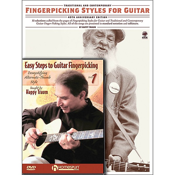 Homespun Happy Traum Fingerpicking Guitar Mega Pack