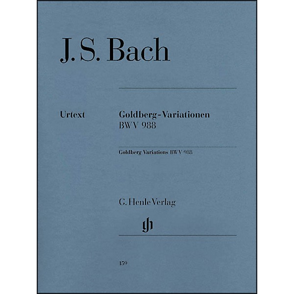 G. Henle Verlag Goldberg Variations BWV 988 By Bach