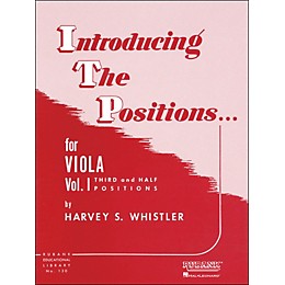 Hal Leonard Introducing The Positions for Viola Vol 1 Third And Half Positions