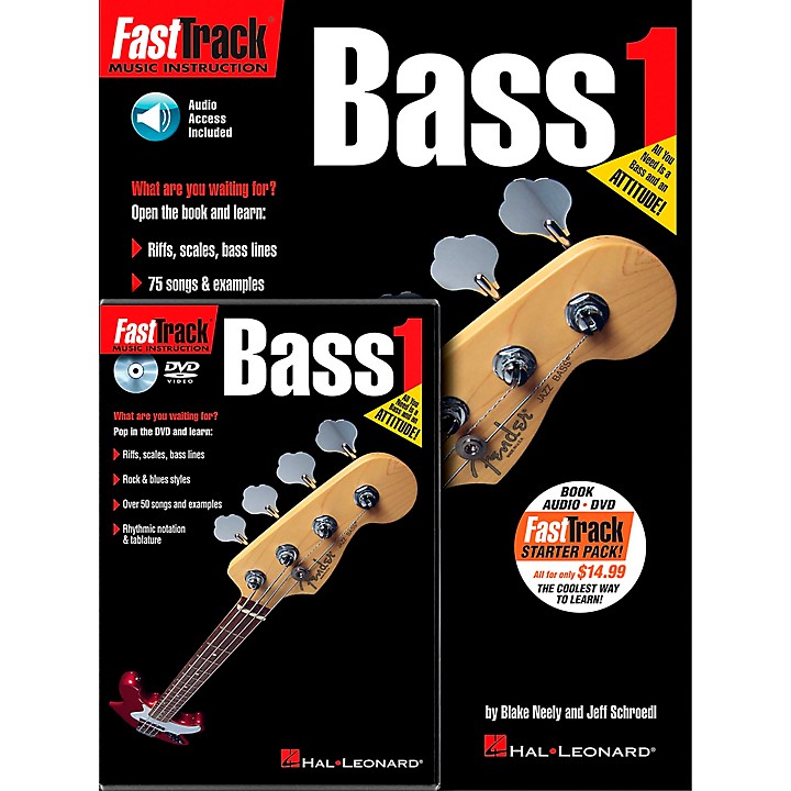 Hal Leonard FastTrack Bass Method Starter Pack Audio/DVD