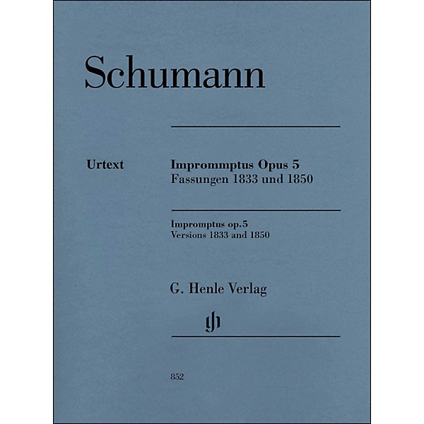 G. Henle Verlag Impromptus, Op. 5 (Versions 1833 and 1850) Piano Solo By Schumann